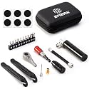 EMERK Bike Repair Tool Kit with Mini Pump, Ratchet,10 Bits, 2 Tire Levers