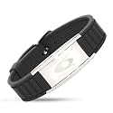 EMF BodyBand Plus+ Bracelet - Holistic Wellness Harmonizer Wristband for Men and Women (Black)