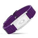 EMF BodyBand Plus+ Bracelet - Holistic Wellness Harmonizer Wristband for Men and Women (Purple)