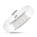 EMF BodyBand Plus+ Bracelet - Holistic Wellness Harmonizer Wristband for Men and Women (White)