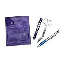 EMI Nurse Purple Pocket Organizer 4 Piece KIT - Pocket Organizer, Lister Bandage Scissor, LED Pupil Gauge Penlight, and Chart Pen
