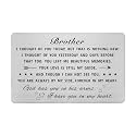 Emideary Loss of Bother Sympathy Gifts - Sympathy Wallet Card Inserts for Loss of Brother (God Has You in His Arms I Have You in My Heart)