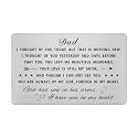 Emideary Sympathy Card for Loss of Father - Loss of Dad Sympathy Gifts - Memorial Gift for Loss of Dad - Loss of Father Rememberance Wallet Card Inserts Keepsake