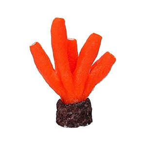 emily pets artificial glowing effect decorative aquarium decoration ornament for fish tank aquarium orange