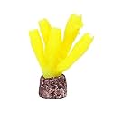 emily pets Artificial Glowing Effect Decorative Aquarium Decoration Ornament for Fish Tank Aquarium (Yellow)