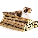 emily pets Cat Catnip Sticks Natural Matatabi Silvervine Sticks - Cleaning Teeth Molar Tools Kitten Cat Chew Toy Natural Catnip Mouse Cat Toy (25 PCS)