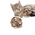 Emily Pets Catnip and Silvervine Stick Toys - Natural Cage Balls and Bell Ball for Indoor Cats - Chew and Teeth Cleaning Molar Tools (1Pcs)