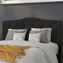 EMMA + OLIVER Black Full Tufted Headboard