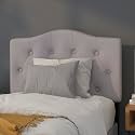 EMMA + OLIVER Twin Button Tufted Headboard