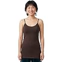 Emmalise Women's Basic Casual Long Camisole Adjustable Strap Cami Layering Top