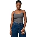 Emmalise Women's Basic Casual Long Camisole Adjustable Strap Cami Layering Top