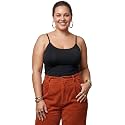 Emmalise Women's Basic Casual Long Camisole Adjustable Strap Cami Layering Top