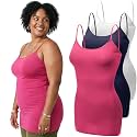 Emmalise Women's Basic Casual Long Camisole Adjustable Strap Cami Layering Top