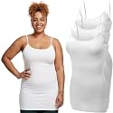 Emmalise Women's Basic Casual Long Camisole Adjustable Strap Cami Layering Top