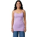 Emmalise Women's Basic Casual Long Camisole Adjustable Strap Cami Layering Top