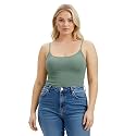 Emmalise Women's Basic Casual Long Camisole Adjustable Strap Cami Layering Top