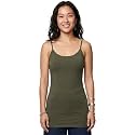 Emmalise Women's Basic Casual Long Camisole Adjustable Strap Cami Layering Top