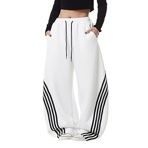 EMMIOL Womens Y2K Baggy Barrel Striped Sweatpants
