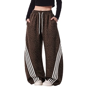EMMIOL Womens Y2K Baggy Barrel Striped Sweatpants