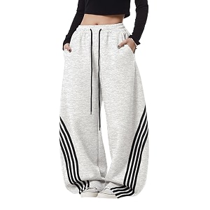 EMMIOL Womens Y2K Baggy Barrel Striped Sweatpants