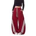 EMMIOL Womens Y2K Baggy Barrel Striped Sweatpants