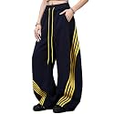 EMMIOL Womens Y2K Baggy Barrel Striped Sweatpants
