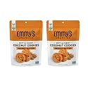 Emmy's Organics, Coconut Cookies - Peanut Butter, 6 oz (Pack of 2) | Gluten-Free Organic Cookies, Vegan, Paleo-Friendly