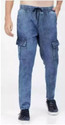 Emmy Word Jogger Fit Men Blue Jeans