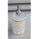 Emoh Roced Refillable Liquid Soap Dispenser – Unbreakable Plastic Pump Bottle for Handwash, Sanitizer, Lotion, or Shampoo | Reusable Bathroom &amp; Kitchen Dispenser (250ml) (Glitter White, Pack of 1)
