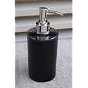 Emoh Roced Refillable Liquid Soap Dispenser – Unbreakable Plastic Pump Bottle for Handwash, Sanitizer, Lotion, or Shampoo | Reusable Bathroom &amp; Kitchen Dispenser (250ml) (Black, Pack of 1)