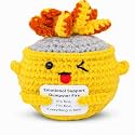 Emotional Support Dumpster Fire Crochet (Yellow)
