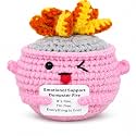 Emotional Support Dumpster Fire Crochet (Pink)