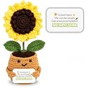 Emotional Support Crochet Sunflower, Life is Tough But So are You