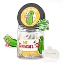 Emotional Support Positive Pickle Jar (MR DILLHEART) Romantic Gift for Her & Couples, 60 Love Affirmation Cards, Birthday & Valentine Gifts for Girlfriend or Wife, Anniversary Desk Decor