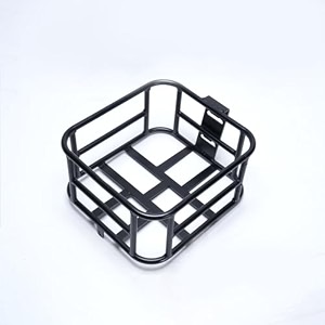 emotorad doodle front basket  sturdy steel utility carrier with 10kg capacity  bottle holder mount  easy installation  specifically for doodle electric cycle models