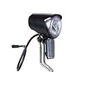EMotorad Ray LED Headlight with Inbuilt Horn—Compatible Only with EMotorad X2 Electric Cycle | 20 Lux Brightness | Plug-in Fitment | Reflector Included