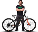 EMotorad T-REX AIR Electric Cycle | 50km Range | 7-Speed Multi Gears | Unisex E-Bike 29 inches 7 Gear Lithium-ion (Li-ion) Electric Cycle