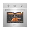 Empava 24 Inch Natural Gas Single Wall Oven with 5 Cooking Modes