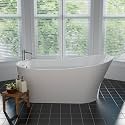 Empava 67" Luxury Stand Alone Acrylic Soaking SPA Tub Modern Freestanding Bathtubs with Custom Contemporary Design EMPV-FT1528