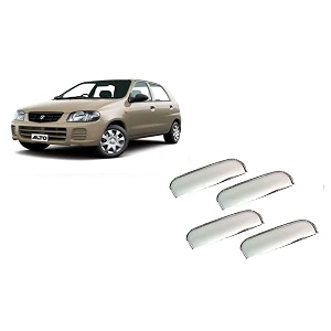 empica abs plastic chrome plated car door handle catch cover compatible with maruti suzuki alto set of 4 pcs