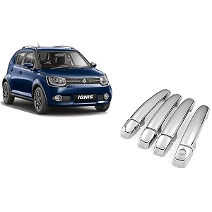 empica abs plastic chrome plated car door handle catch cover without sensor cut compatible with maruti suzuki nexa ignis set of 4 pcs