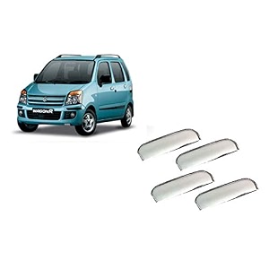 empica abs plastic chrome plated car door handle catch cover compatible with wagonr old model pack of 4