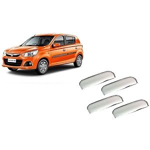 empica abs plastic chrome plated car door handle catch cover compatible with maruti suzuki alto k10 set of 4 pcs