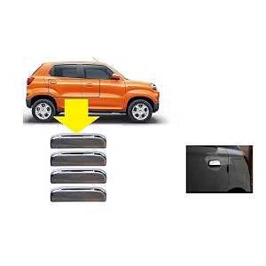 empica abs plastic chrome plated car door handle catch cover compatible with maruti suzuki spresso pack of 4