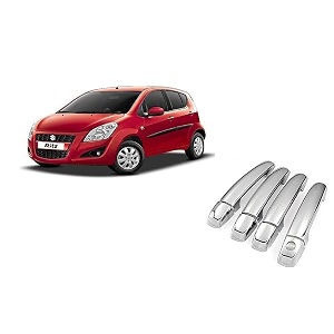 empica abs plastic chrome plated car door handle catch cover without sensor cut compatible with maruti suzuki ritz set of 4 pcs