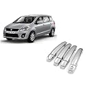 EMPICA ABS Plastic Chrome Plated Car Door Handle Catch Cover Without Sensor Cut Compatible with Ertiga Old Generation, Pack of 4