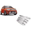 EMPICA ABS Plastic Chrome Plated Car Door Handle Catch Cover Without Sensor Cut Compatible with Maruti Suzuki Ignis 2020, Pack of 4