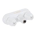 Empire Faucets WHT-QDC-5 Non-Metallic Quick-Disconnect Valve with Metal Insert and 1.5" Shanks - 4", White