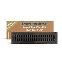 Empire Register Co, Decorative Air Vent Covers - 2x12 inch, Modern Contemporary Design, Oil Rubbed Bronze Finish, Heavy Duty Walkable Floor Register, Metal Damper Attached