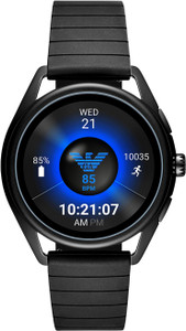 EMPORIO ARMANI Matteo Smartwatch Black Strap Free